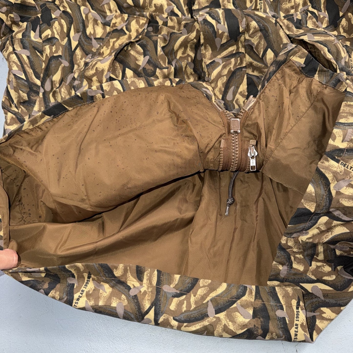 Vintage Columbia Delta Marsh Camo Jacket Men's Large Full Zip Hunting 1995