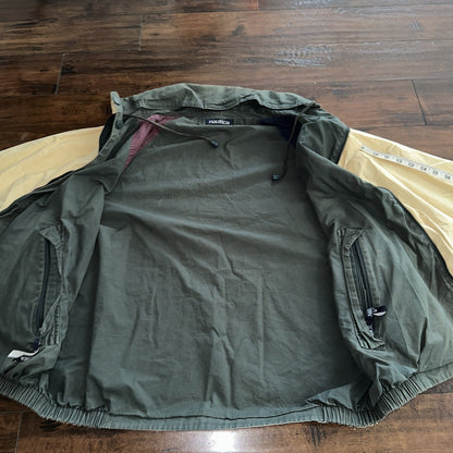VTG 90s Nautica Reversible 90s Green Sport Jacket XL Green White Colorblock Sail