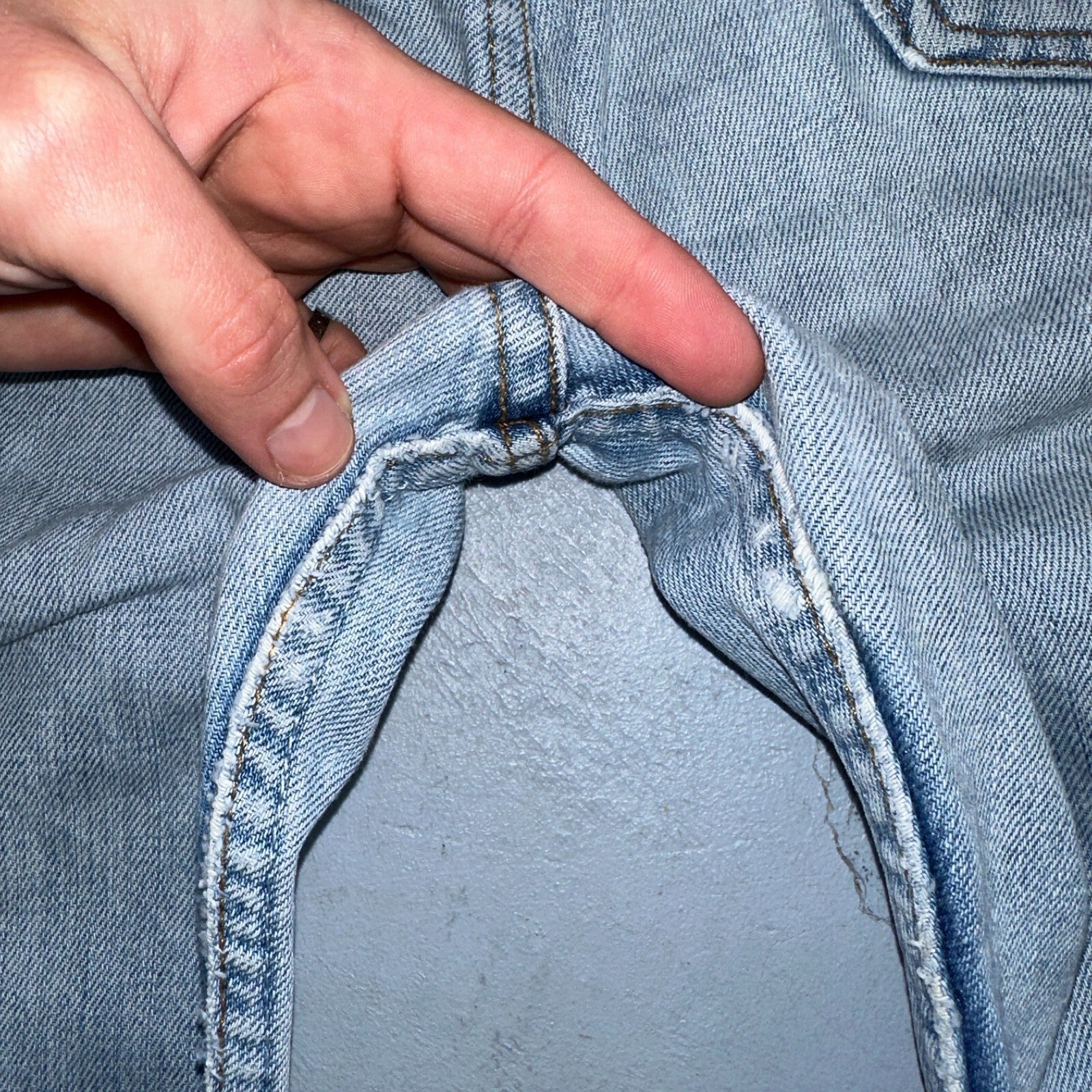 Levis 501 Vintage Y2K XX Straight Leg Jeans Blue Light Wash 34x34 Act 32x31