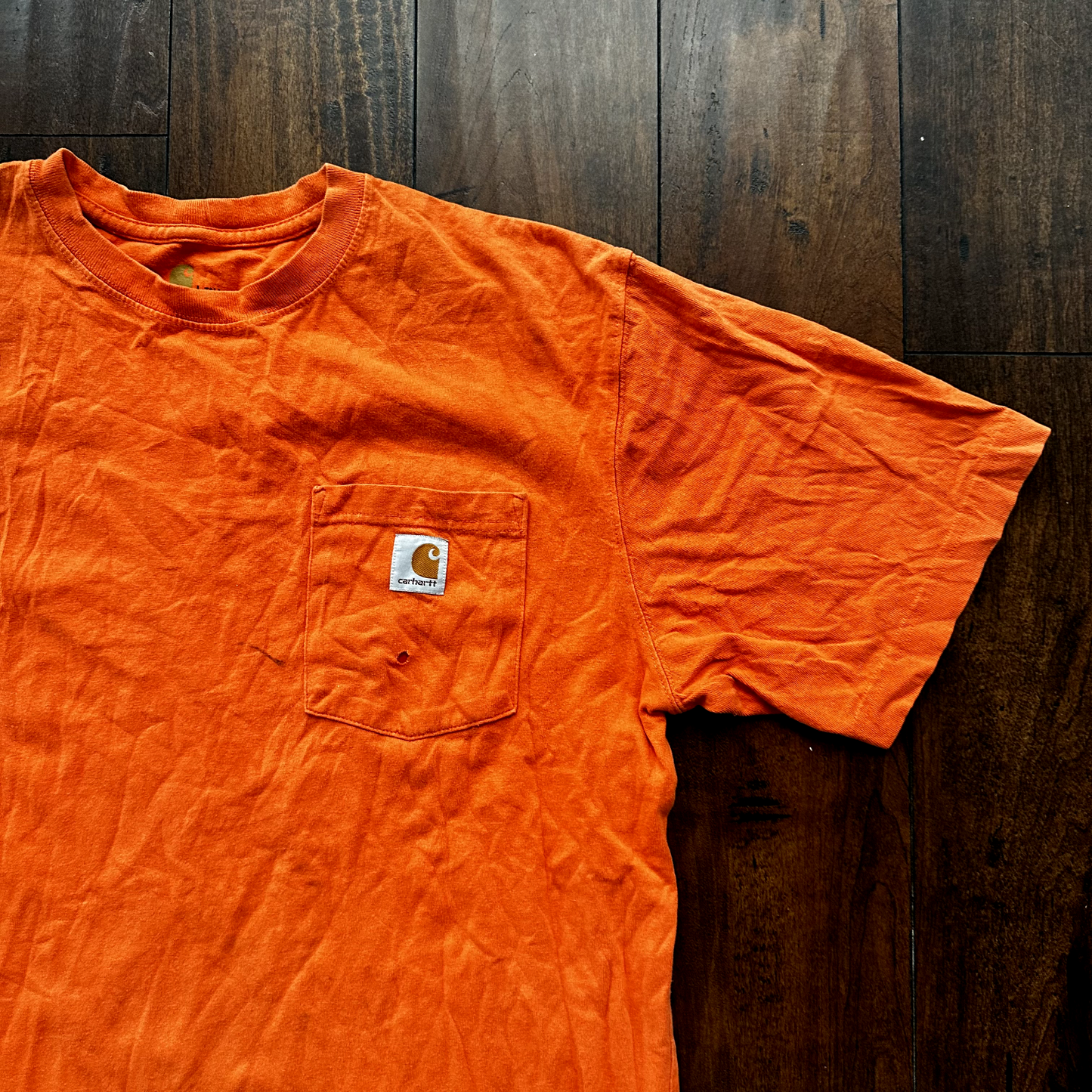 Carhartt Pocket T Vintage Style T Shirt Travis Scott Tan Workwear Y2K Thrashed