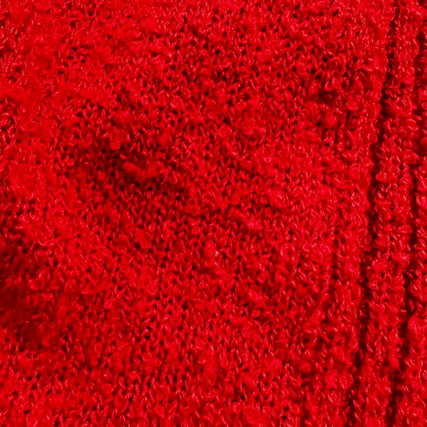 VTG Western Connection Sweater Red Women's M Rockabilly Terry Cotton Look