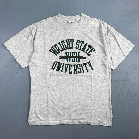 Wright State University XL VTG T Shirt WSU College School USA Gray Graphic Tee