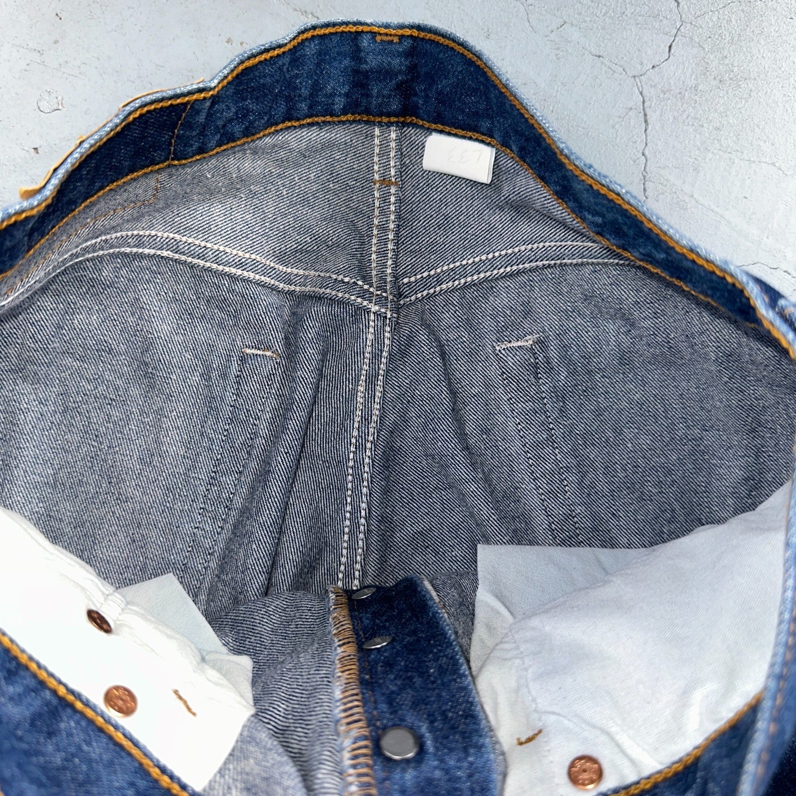 Levis 501 Vintage Y2K 90s XX Straight Leg Jeans Blue Dark Wash 34x34 Act 32x33