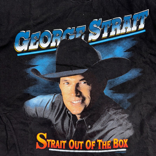 Country Vintage George Strait Black Strait Out Of The Box T Shirt 90s Music Band