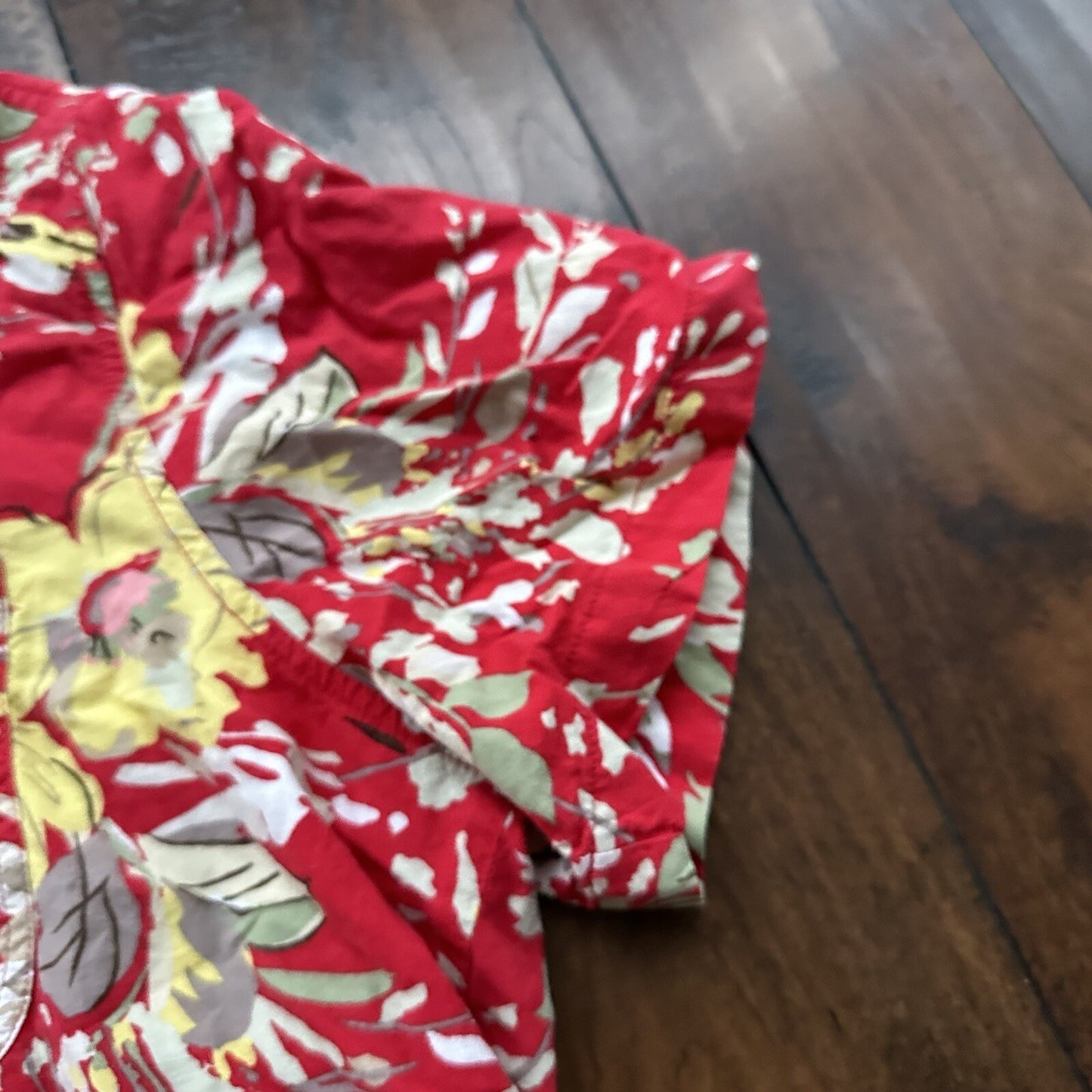 Vintage USA Rockabilly Womens Shirt Button Down Shirt Hawaiian Crazy Print 90s