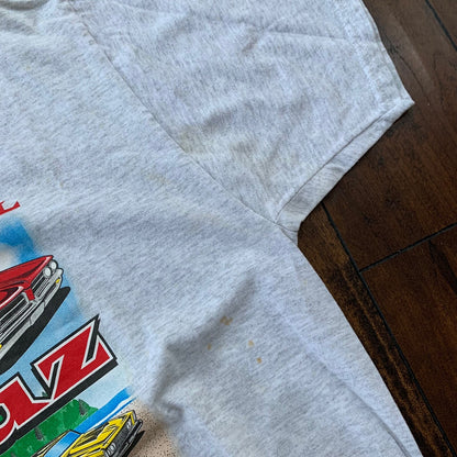 Muscle Beach Cruz Cars Vintage T Shirt June 2004 Y2K Nascar Racing Oregon Old