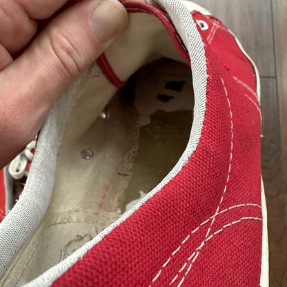 Vintage 60s 50s CONVERSE Chuck Taylor All Star Blue Label RED 10 Low RARE USA