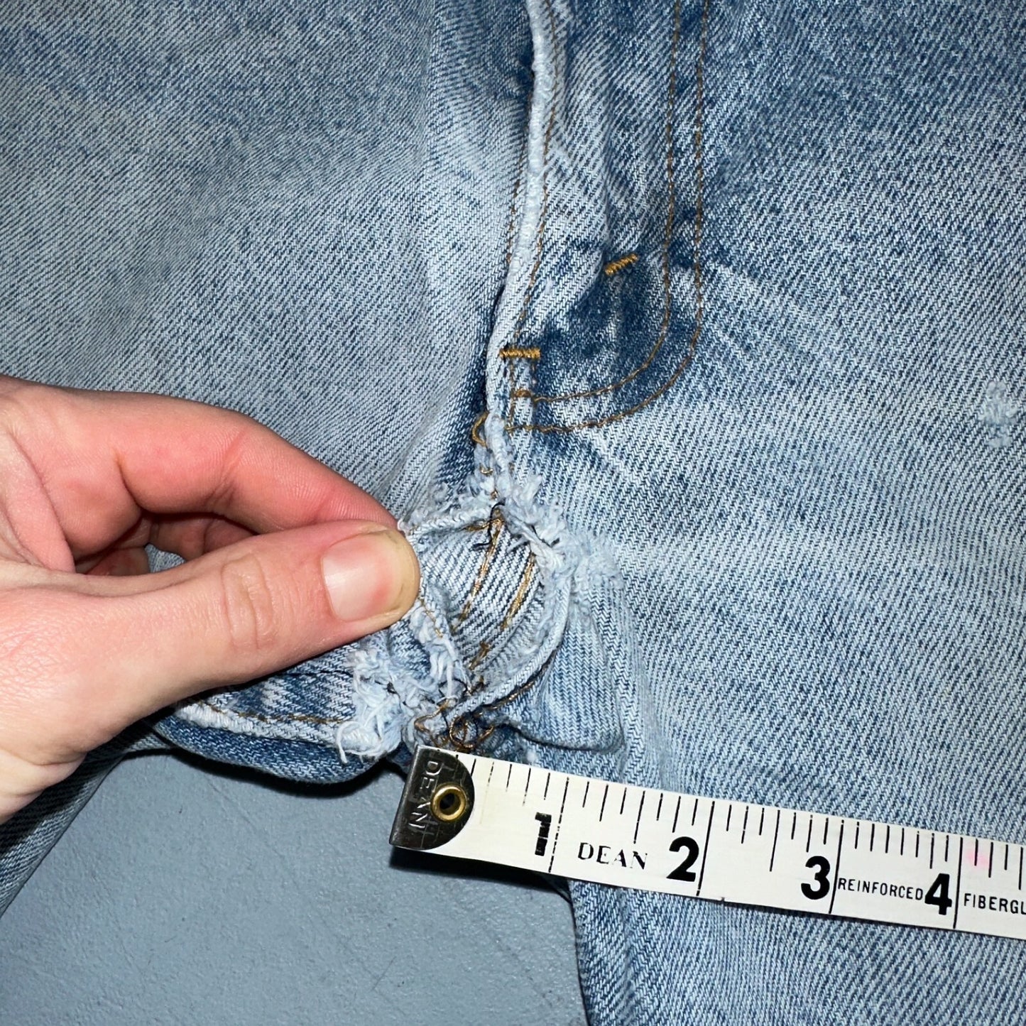 Levis 517 Vintage 80s USA Orange Tab Bootcut Flare Blue Jeans Talon Act 29x28