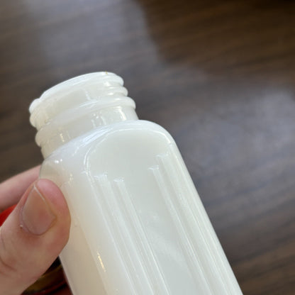 Griffith Milk Glass Spice Jar Set with Wooden Rack USA 1930s Art Deco 12 Pc