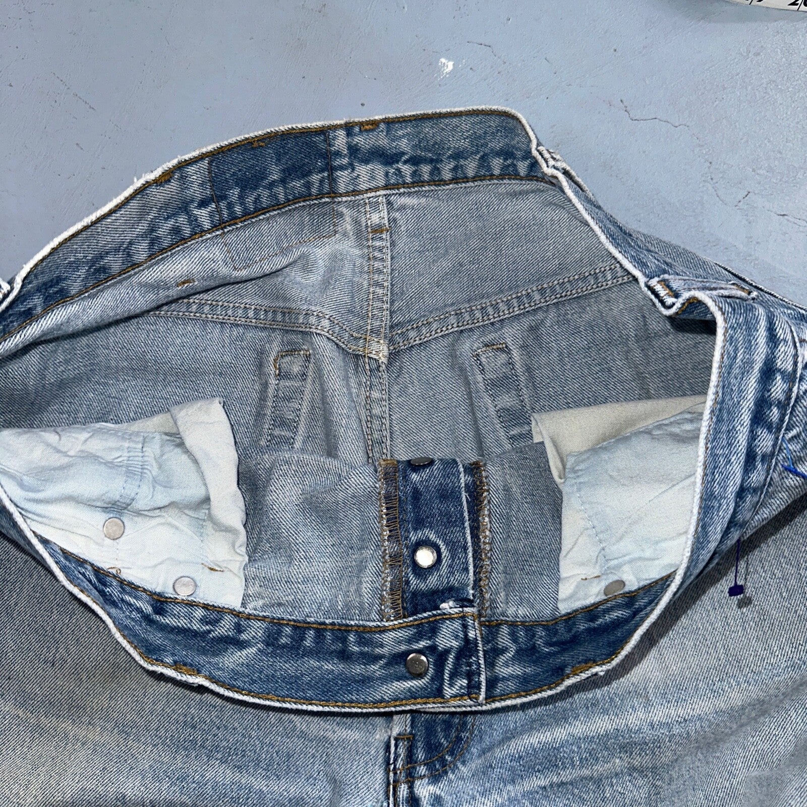 Levis 501 Vintage 90s USA XX Straight Leg Jeans Blue Light Wash 40x36 Act 36x31