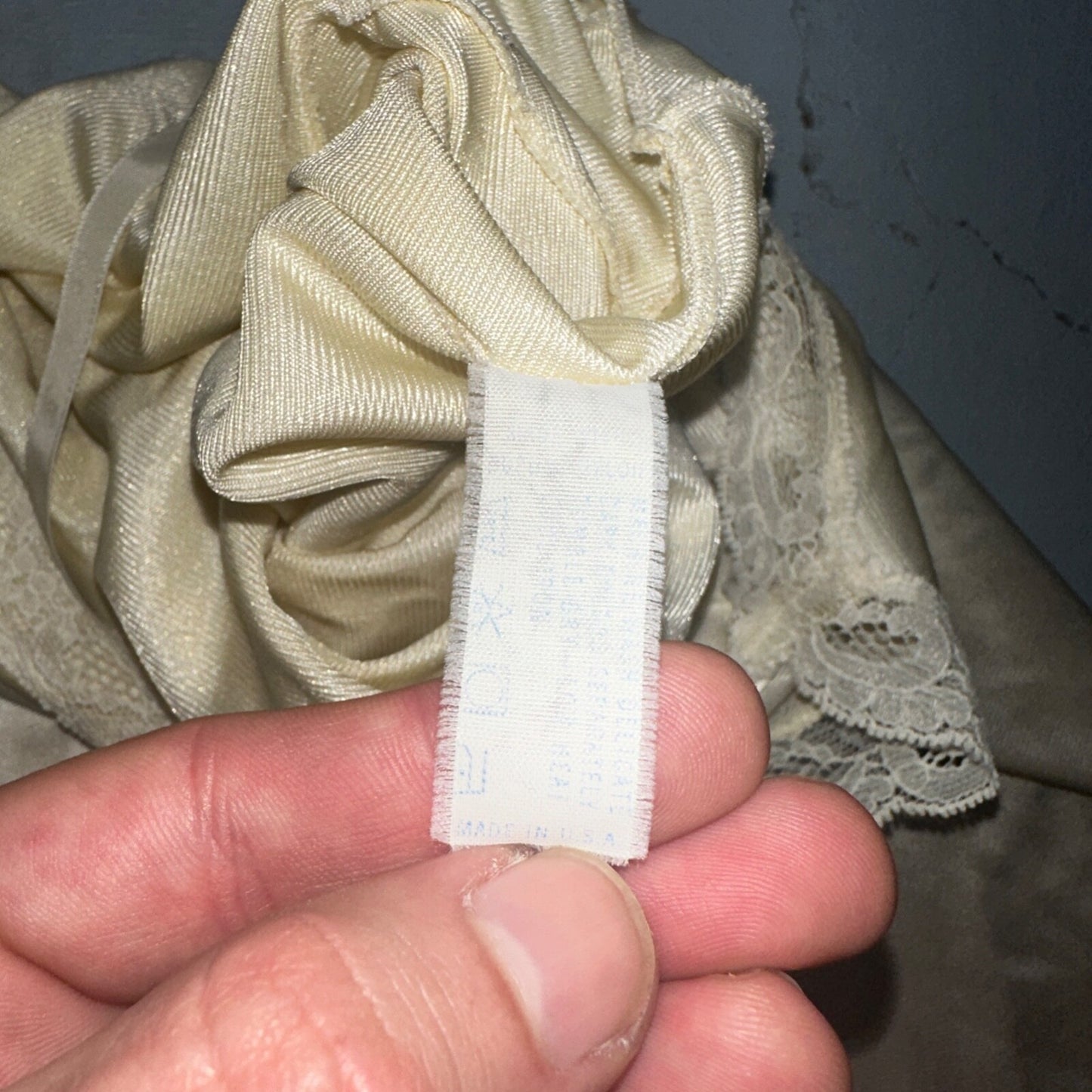 VTG Vanity Fair Lingerie Slip Dress Sleepwear Full Sweep Nightgown Lace Lot 2