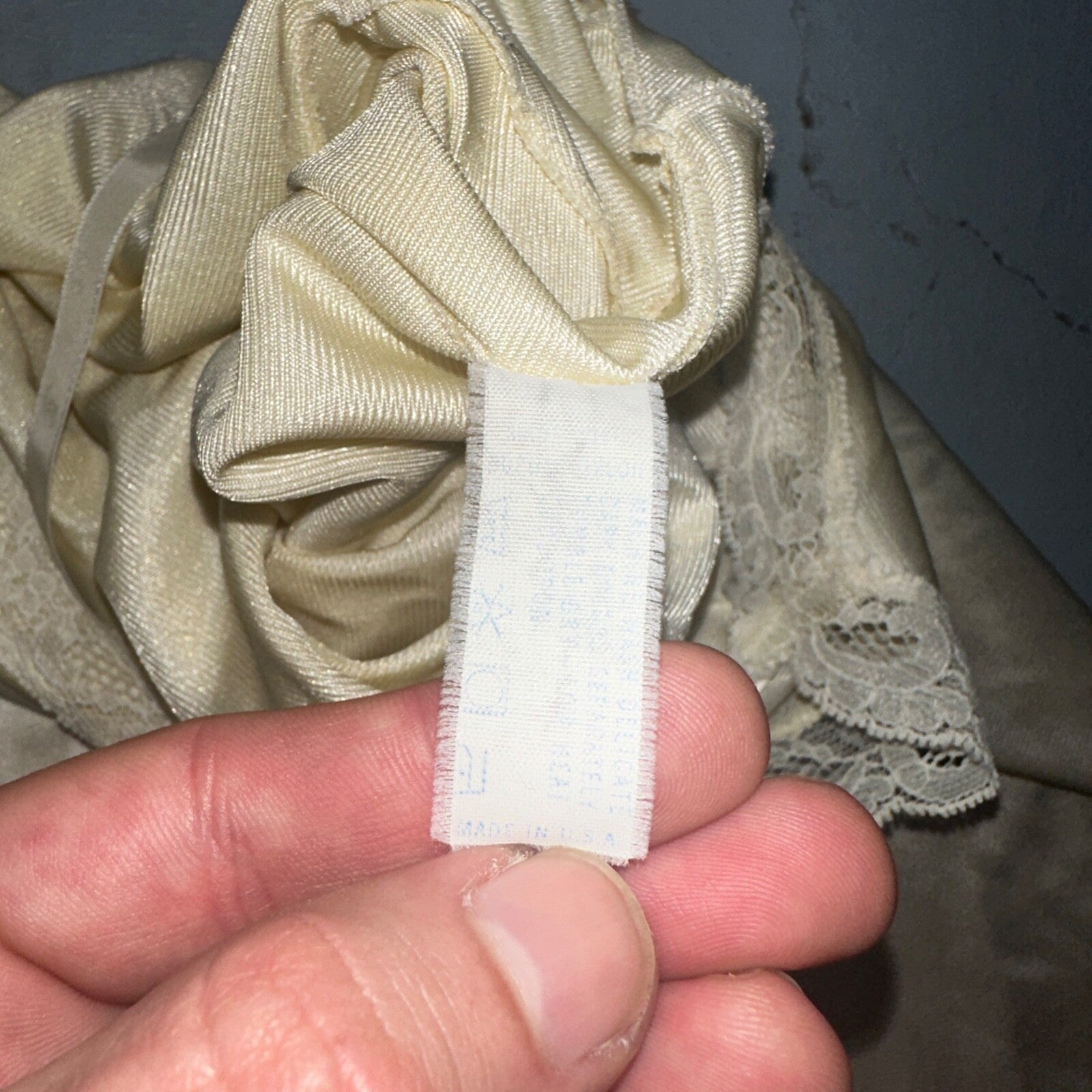 VTG Vanity Fair Lingerie Slip Dress Sleepwear Full Sweep Nightgown Lace Lot 2