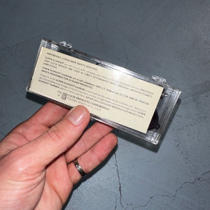 Vintage 1986 LUCAS Super Sunnies Eyeshields Navy Tanning Bed Protection Eyewear