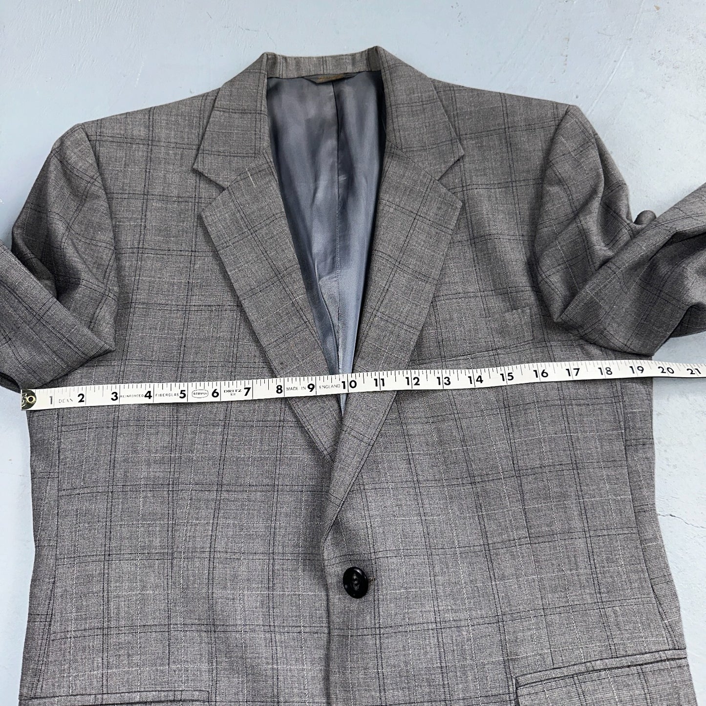 VTG Mens 2 PC Suit 38 Jacket Coat Pants Gray Rockabilly 60s 1960s Petrocelli