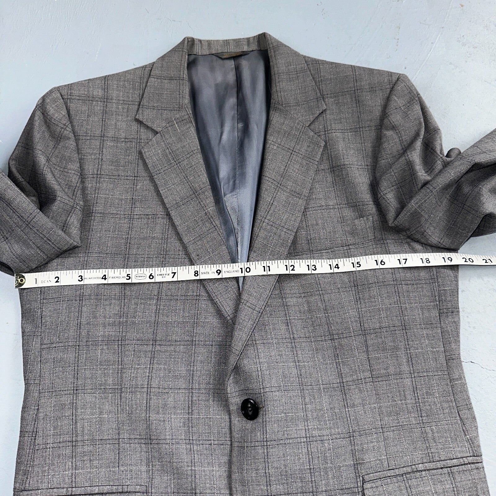VTG Mens 2 PC Suit 38 Jacket Coat Pants Gray Rockabilly 60s 1960s Petrocelli