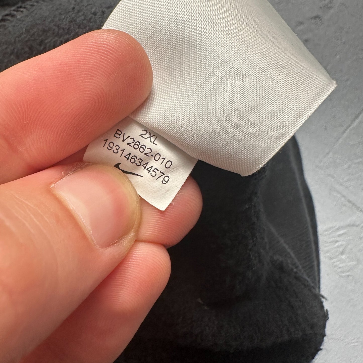 Nike Men's Black Crewneck Fleece Sweatshirt Size 2XL Pullover Long Sleeve