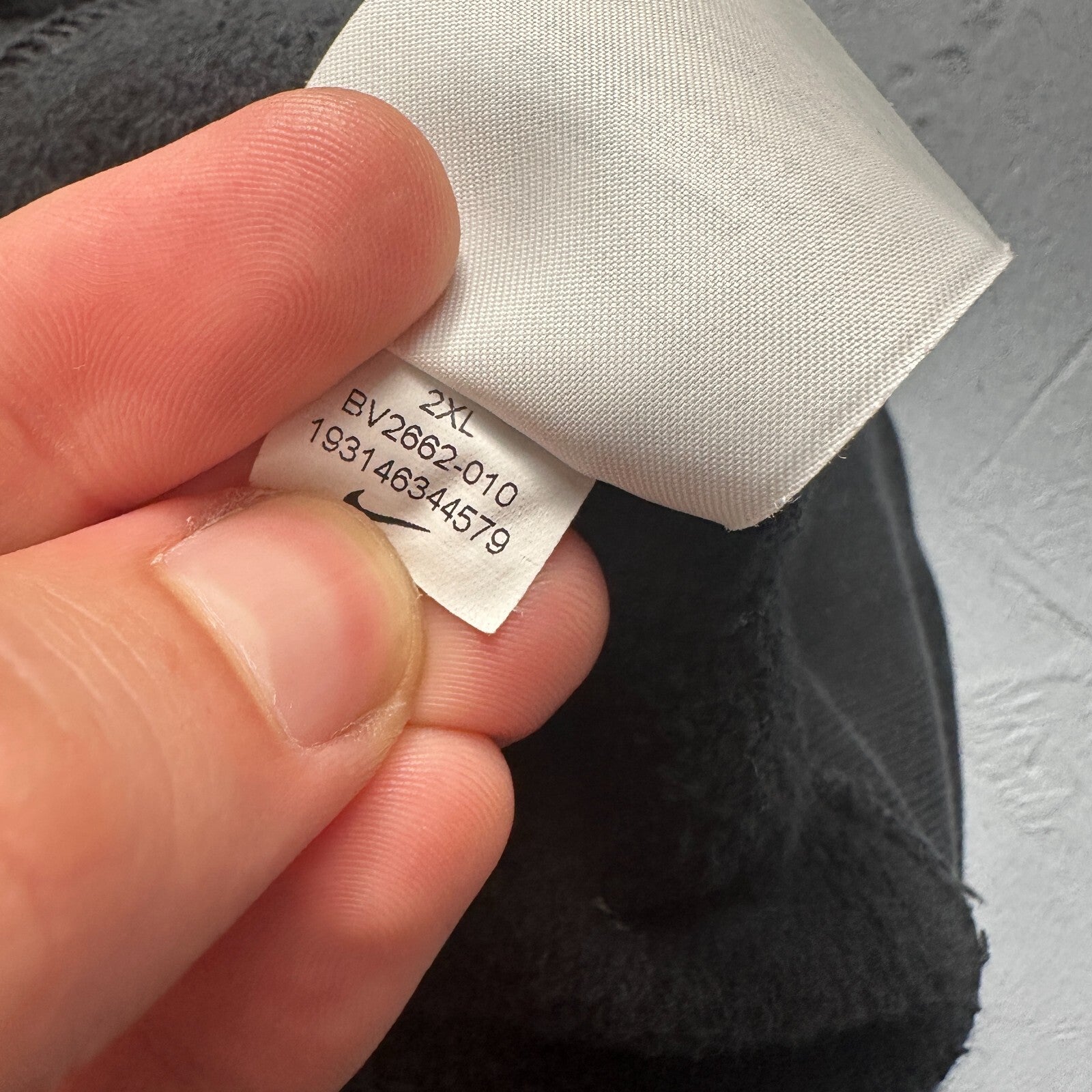 Nike Men's Black Crewneck Fleece Sweatshirt Size 2XL Pullover Long Sleeve