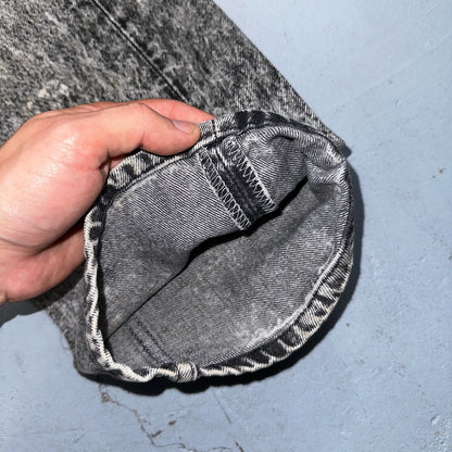 Levis 501 Vintage 80s USA XX Straight Leg Jeans Gray Acid Wash 36x30 Act 34x29