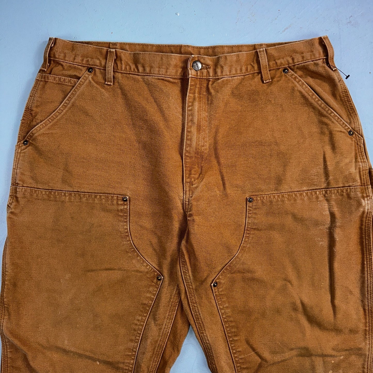 Carhartt VTG Double Knee Carpenter Pants Y2K B01 B136 BRN Brown 40x30 Act 39x29