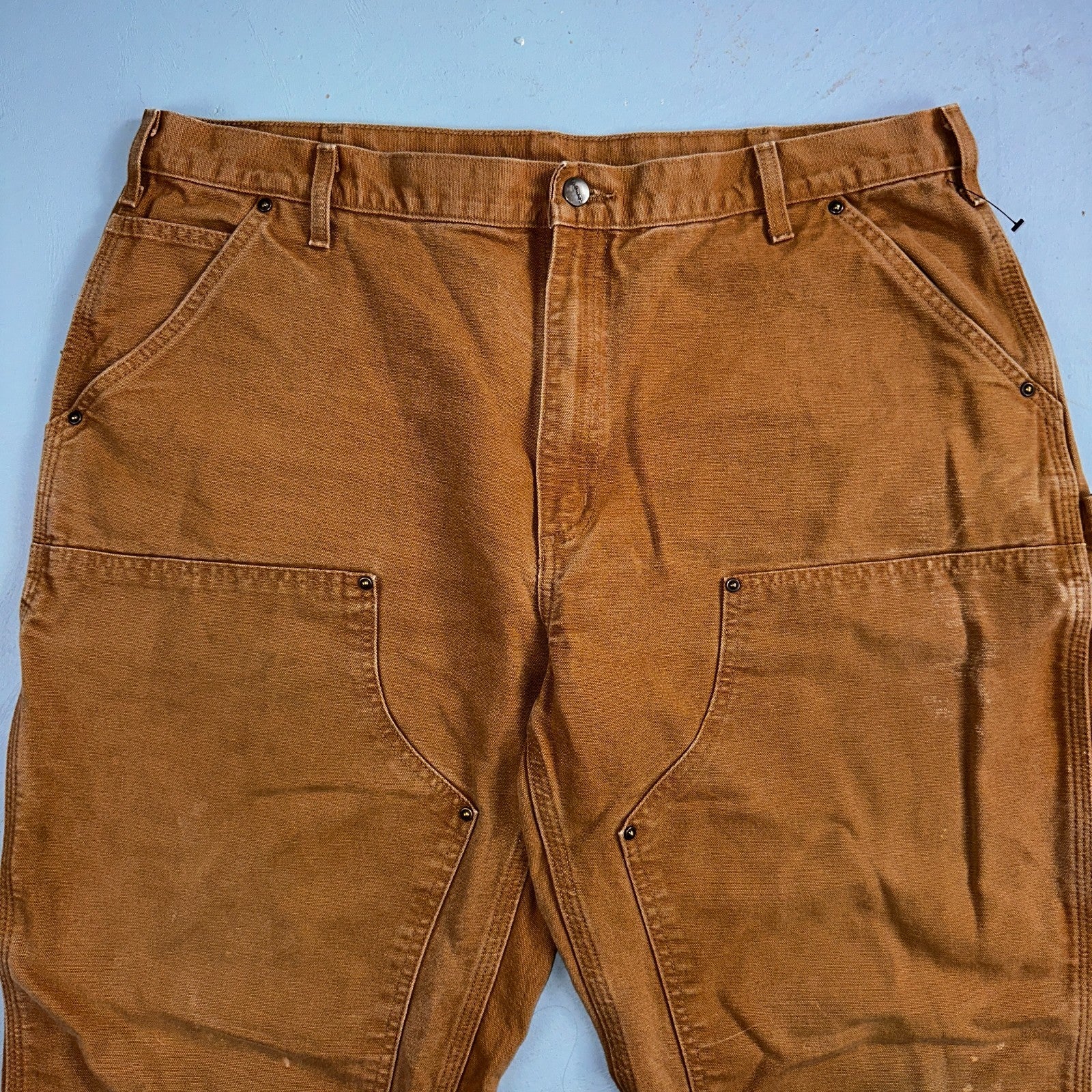 Carhartt VTG Double Knee Carpenter Pants Y2K B01 B136 BRN Brown 40x30 Act 39x29