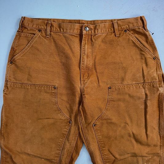 Carhartt VTG Double Knee Carpenter Pants Y2K B01 B136 BRN Brown 40x30 Act 39x29