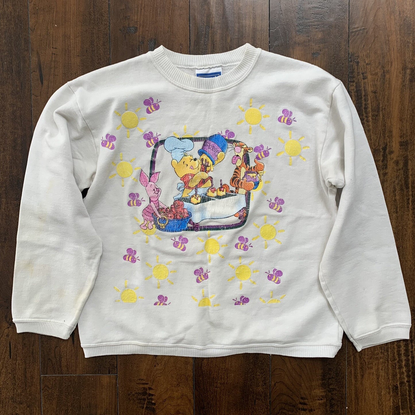Winnie the Pooh Vintage Sweatshirt Tigger Piglet Vintage Disney Crop Cute Hippie
