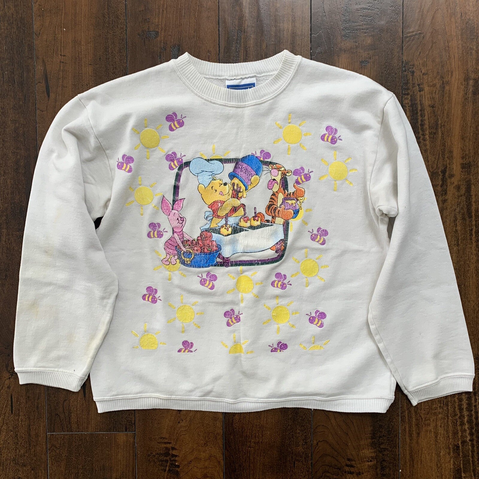Winnie the Pooh Vintage Sweatshirt Tigger Piglet Vintage Disney Crop Cute Hippie
