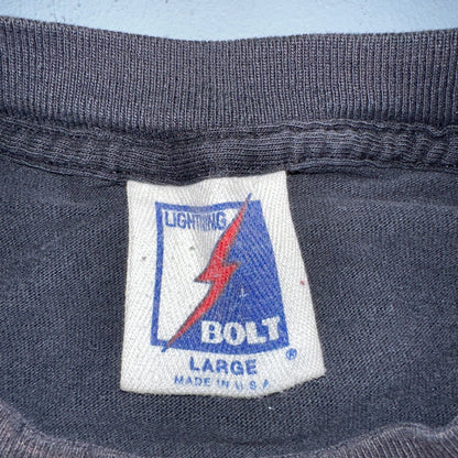 Denneys Til Dawn 90s VTG T Shirt Funny Owl Life Too Short Sleep Joke Text Faded