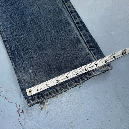 Levis 517 Vintage 70s SS USA Red Tab Bootcut Flare Blue Jeans Talon Act 29x32