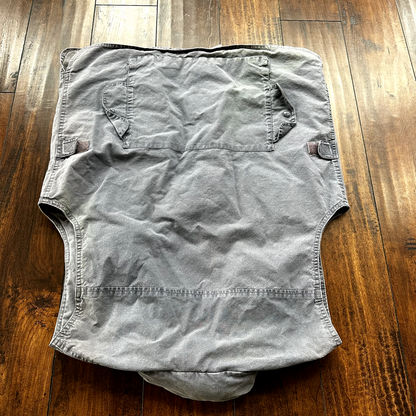 Banana Republic VINTAGE Safari Vest Mens Large Blue Pockets Cargo 90s Zipper