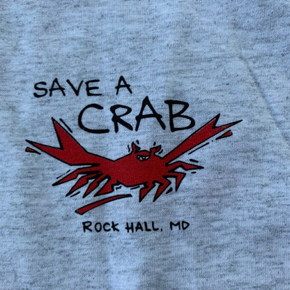 Save A Crab Vintage T Shirt Sea Food Ocean Maryland Rock Hill Promo Rap Cute