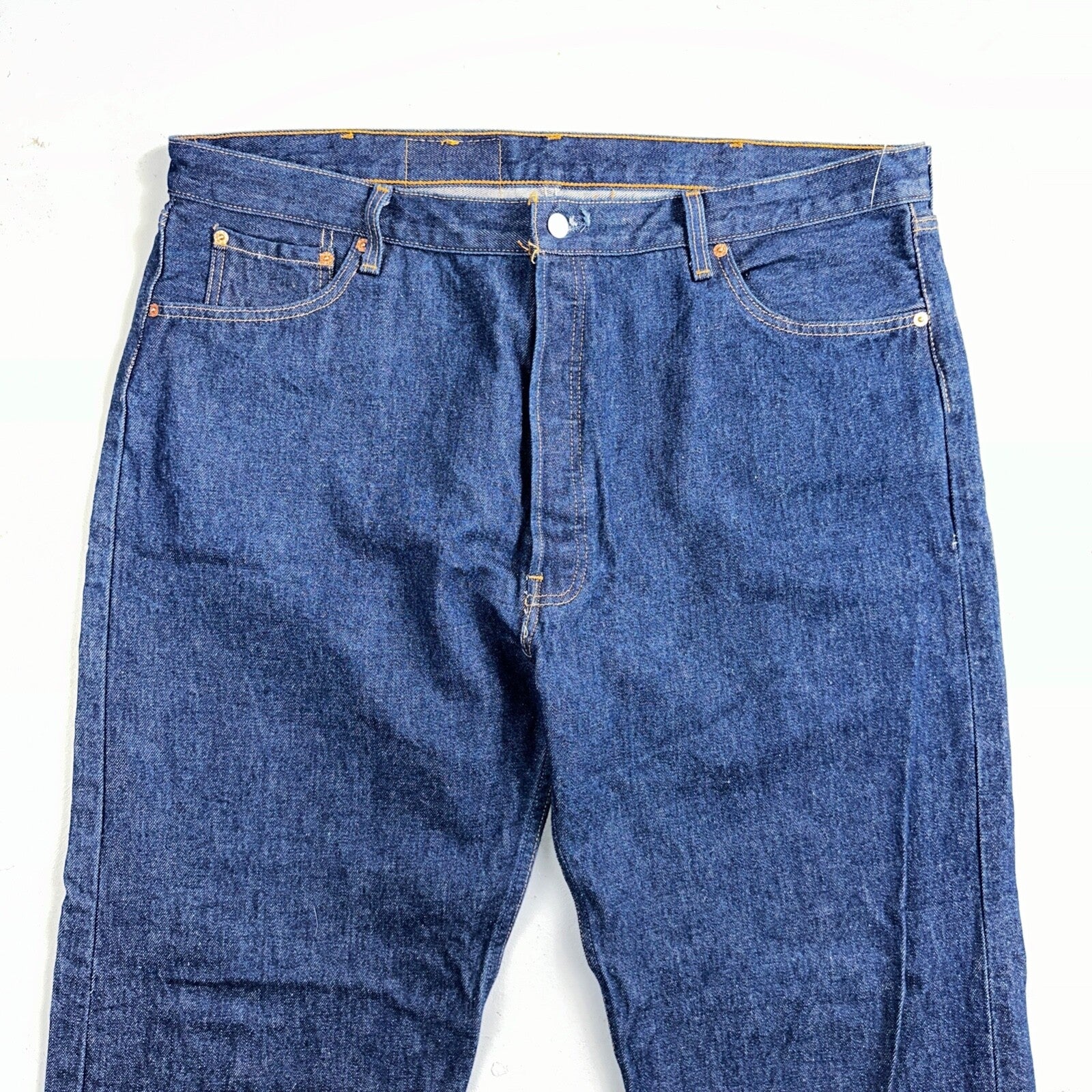 Levis 501 Vintage 90s USA XX Straight Leg Jeans Blue Dark Wash 44x36 Act 42x32