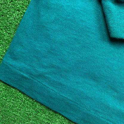 Vintage Nike T Shirt USA Rare Single Stitch Blank Green 90s Essential Basic Lot