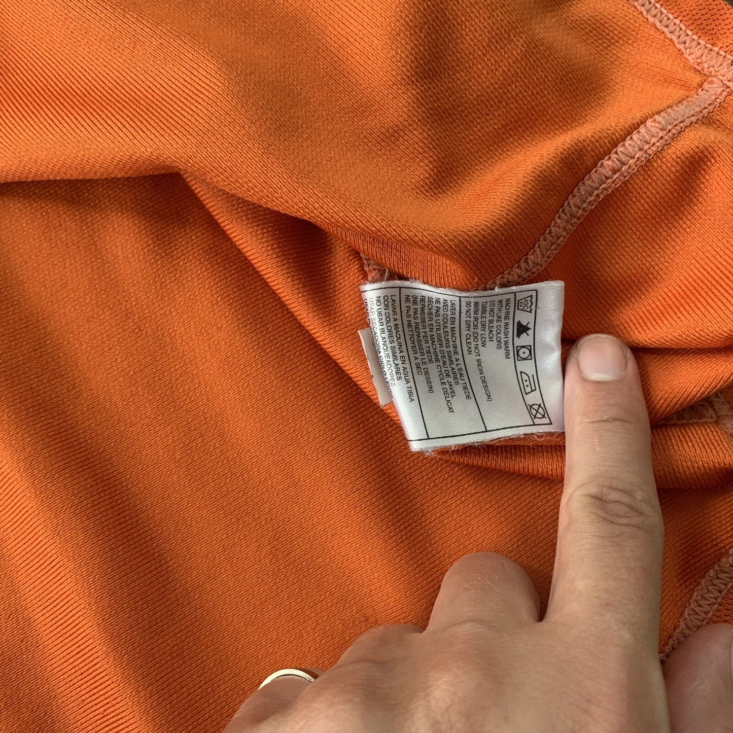 Vintage Nike Y2K Jersey T Shirt Soccer Football Sports Orange Running 2000s