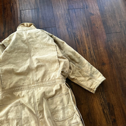 VTG 70s CARHARTT Duck Quilt Coveralls Small 996Q USA overalls Double Knee 80s