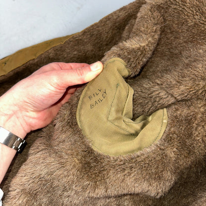 VTG WWII US NAVY USN N1 Deck Jacket Sz 38 Alpaca Stencil Work Coat Rare WW2