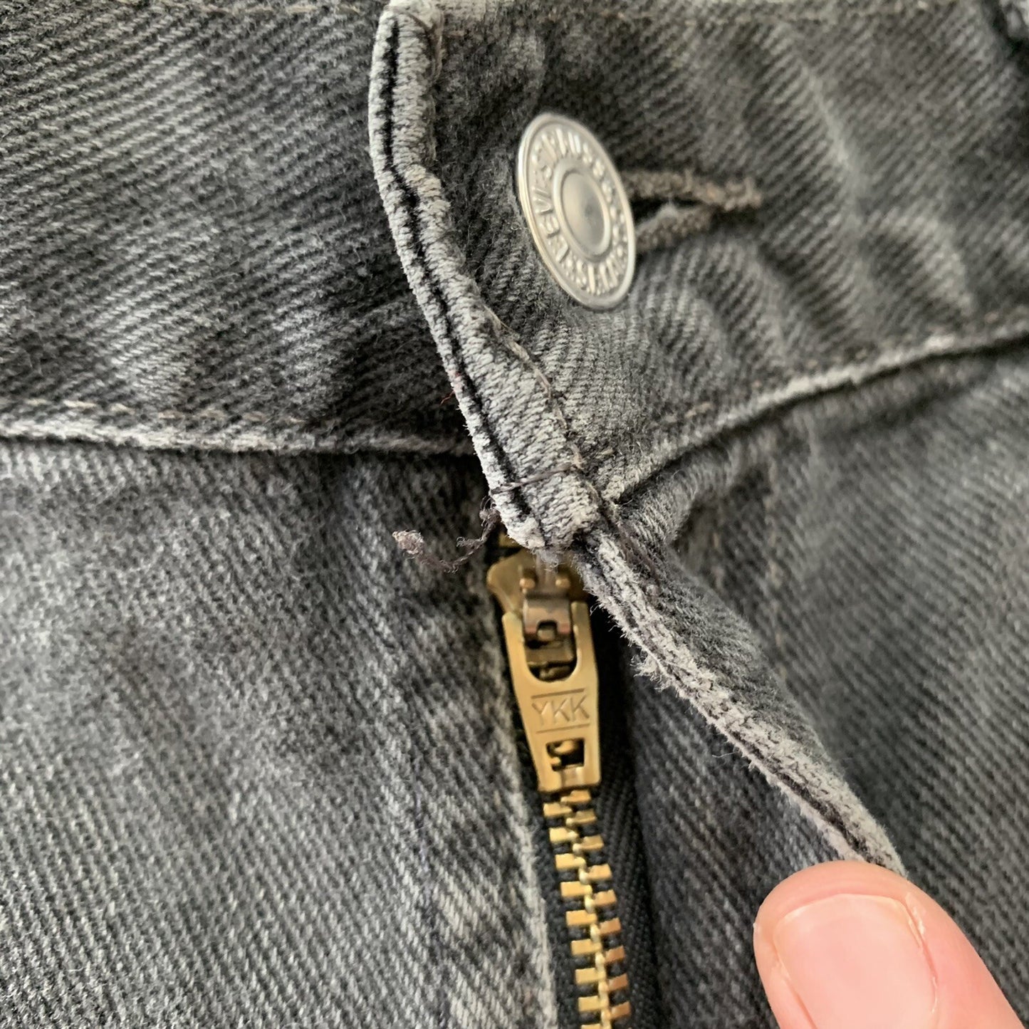 Vintage 90s Levis 505 XX 34x32 501 USA Jeans Black Canada Act 32x28