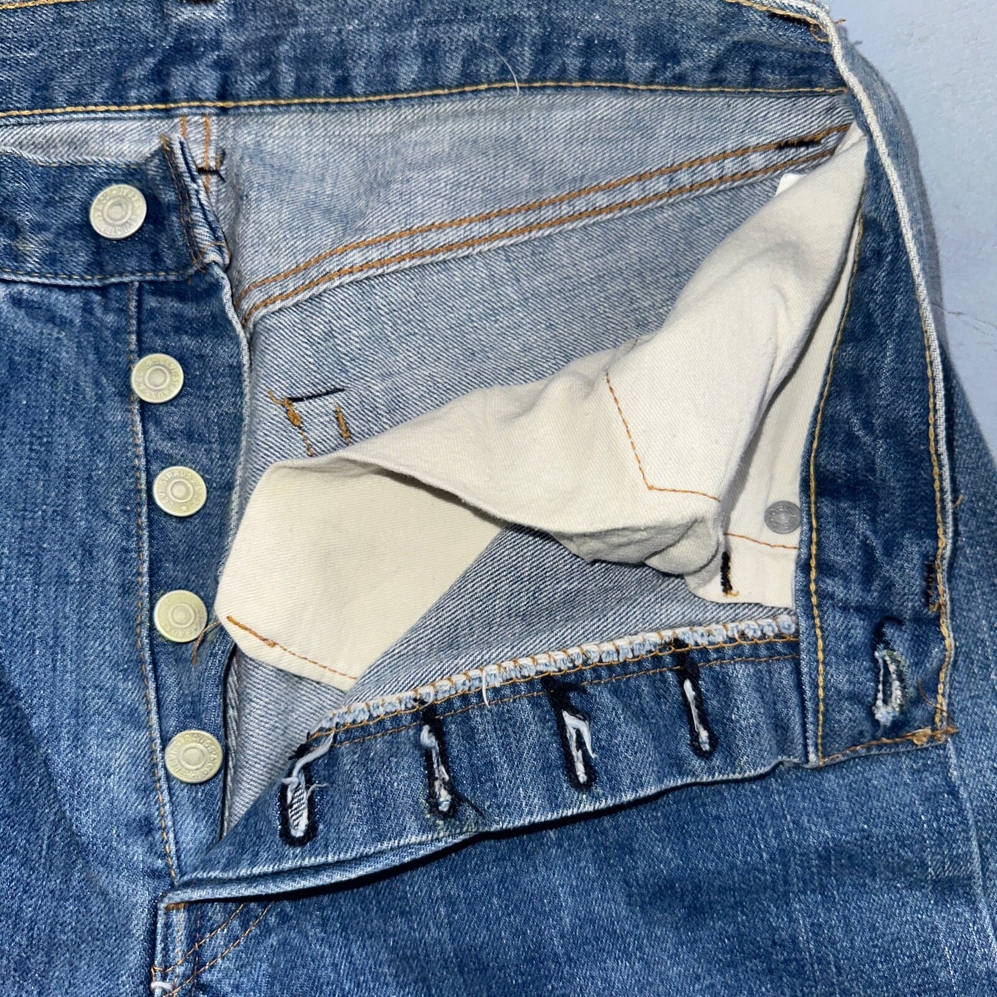 Levis 501 Vintage 70s SS Redline Selvedge USA XX Jeans Med Wash 30x31 Act 28x27