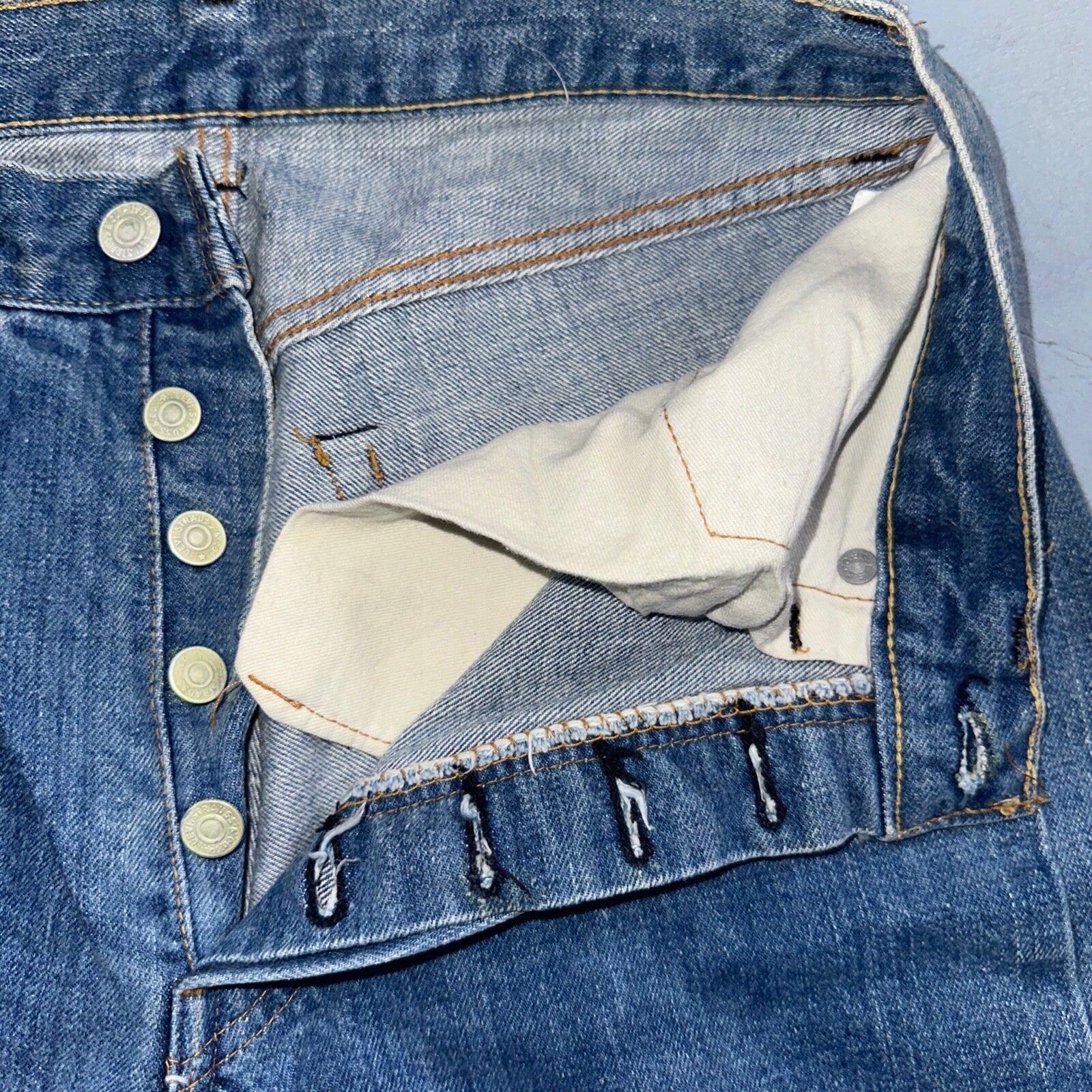 Levis 501 Vintage 70s SS Redline Selvedge USA XX Jeans Med Wash 30x31 Act 28x27