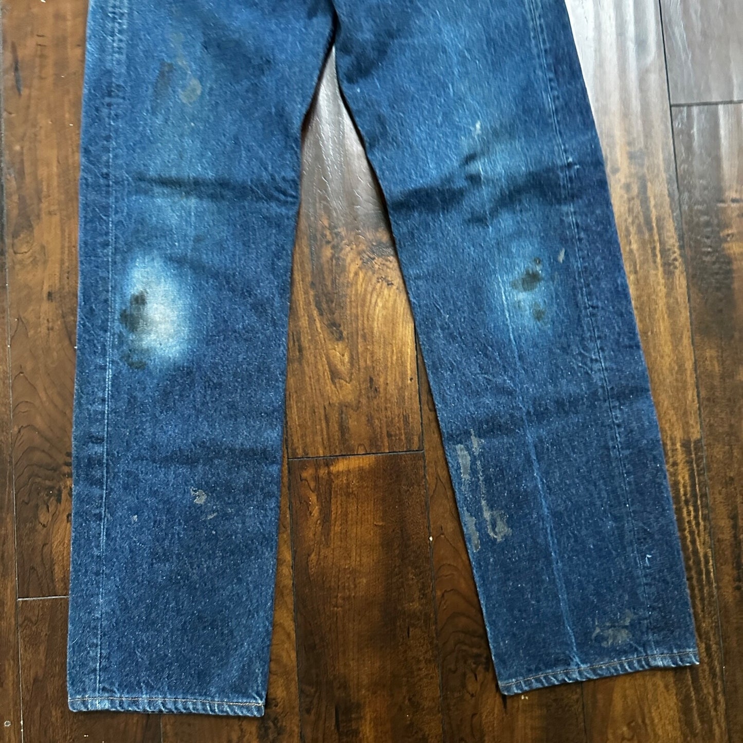 VTG 90s Levis 501 Button Fly 33x36 USA Tag Jeans Straight Wash Blue XX Act 30x31