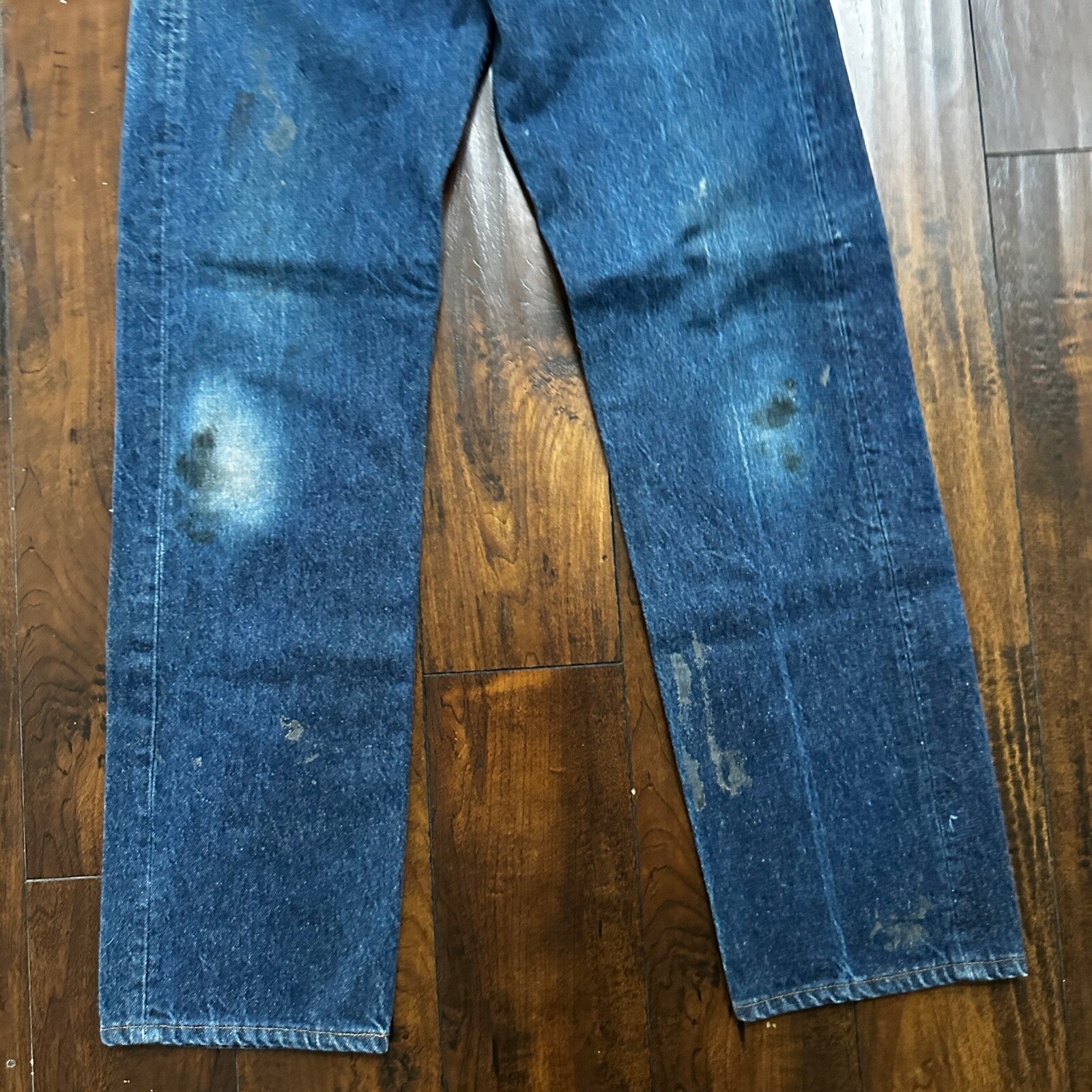 VTG 90s Levis 501 Button Fly 33x36 USA Tag Jeans Straight Wash Blue XX Act 30x31