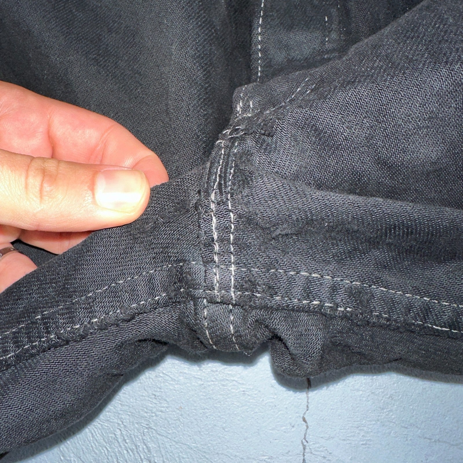 Levis 501 Vintage 90s XX Straight Leg Jeans Black Overdye Wash 36x30 Act 34x29