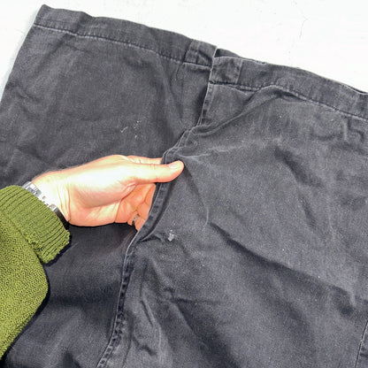 Vintage 90s J Crew Cotton Pencil Skirt 10 Black Front Office Career USA Preppy