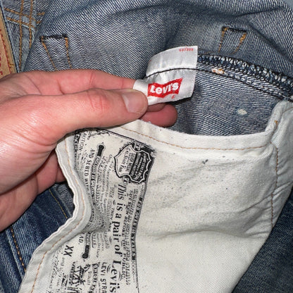 Levis 501 Y2K XX Straight Leg Jeans Blue VTG Med Wash 34x36 Act 34x34