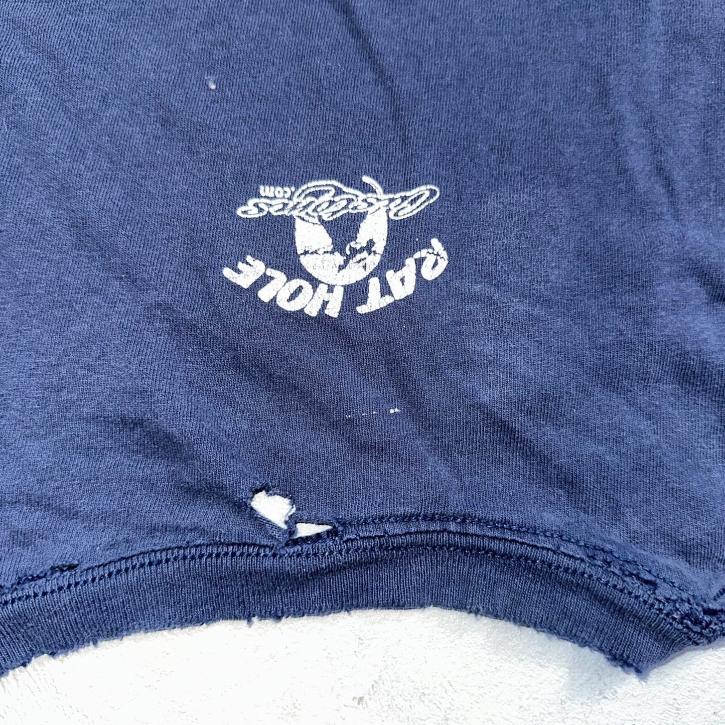 Rat Hole Auto Body Traditional Paint VTG T Shirt Thrashed Distressed Cars Promo