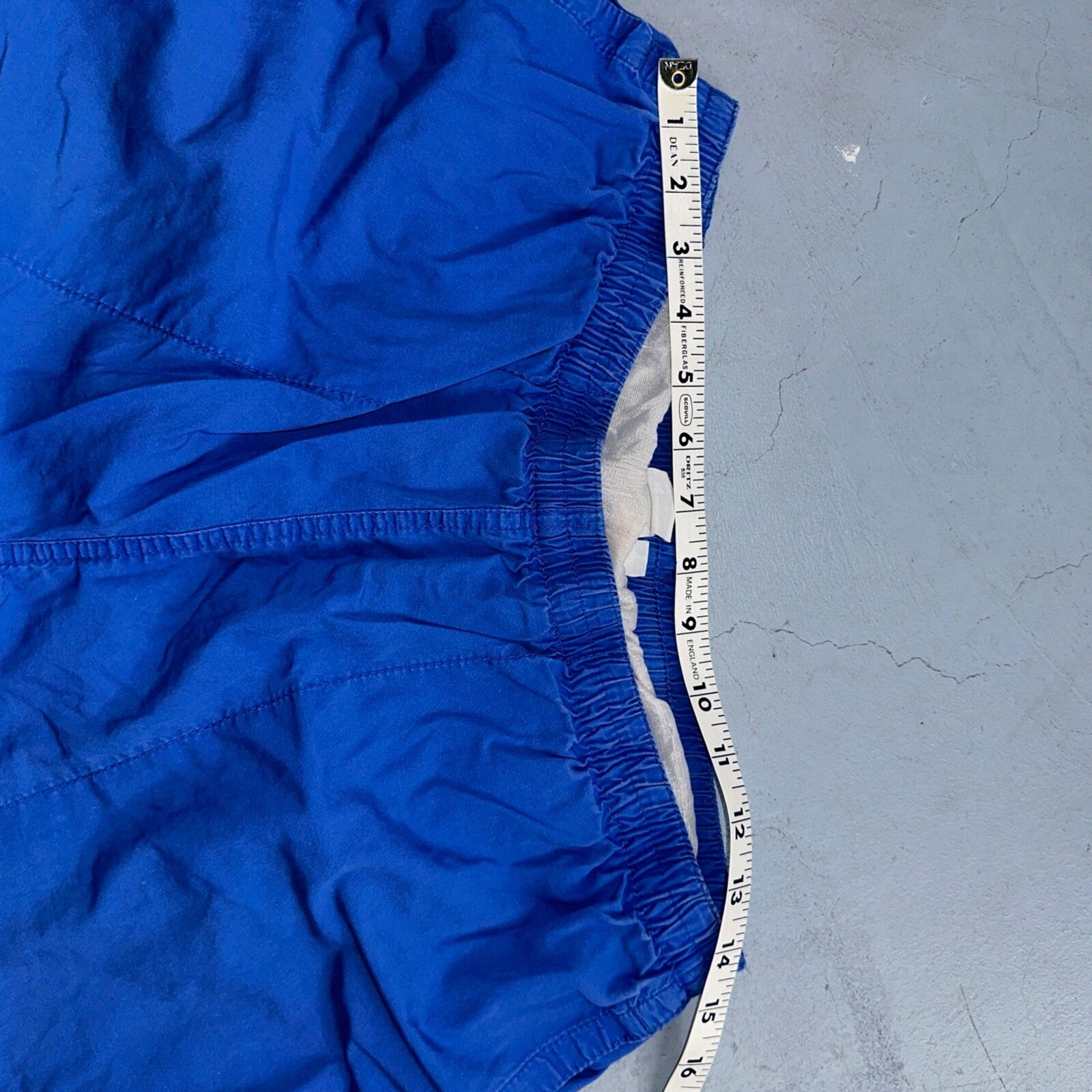 Columbia VTG Shorts Mens Large Blue Lined Trunks Nylon Shell Hike 4 in