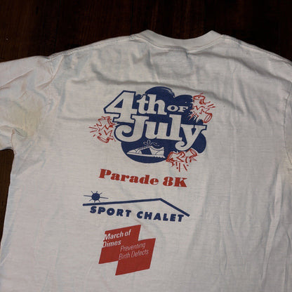 Nike Vintage RARE T Shirt Mens L Blue Tag 80s USA Flag City Series America