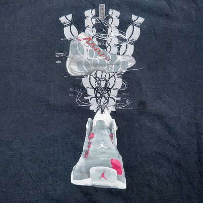 Nike Air Jordan 21 VTG T Shirt 2XL 2006 Y2K Promo Sole Shoe Basketball
