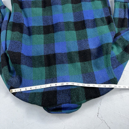 Brent Montgomery Ward Vintage 50s 60s Wool Mackinaw Plaid Full Zip Jacket L
