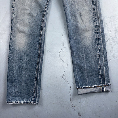 Levis 501 Vintage 80s Redline Selvedge USA Light Wash Jeans 31x36 Act 29x32
